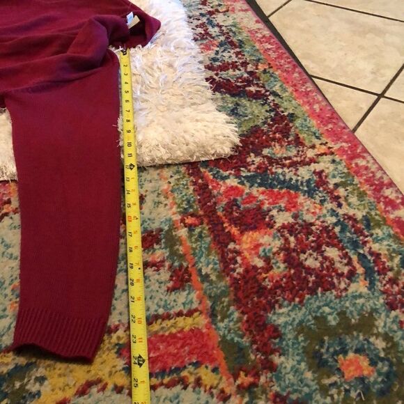 NWOT J Jill maroon cardigan zipper sides L - Picture 15 of 16